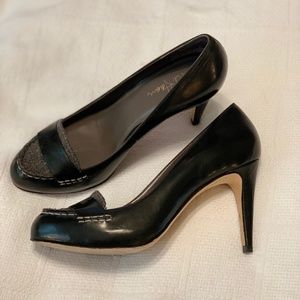 Cole Haan Nike Air Black/Gray Wool Pumps